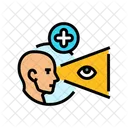 視力、スクリーニング、検眼 アイコン