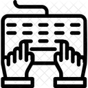 Dactylographie Touches Clavier Icône