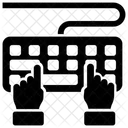 Dactylographie Clavier Transtypage Icône