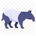 Flat Tapirs Icon