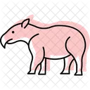 Tapir Mammal Snout Icon