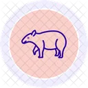 Tapir Animal Wildlife Icon