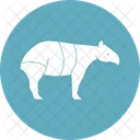 Tapir Tapiridae Tapirus Icon