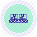Icone De Ligne De Bande Transporteuse Icon
