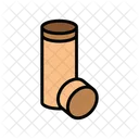 Tubo Tapa Carton Icono