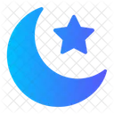 Tar And Crescent Moon  Icon