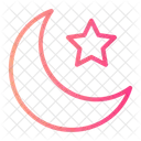 Tar And Crescent Moon  Icon
