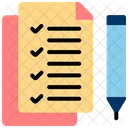 Tarea Lista Lista De Verificacion Icono