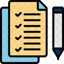 Tarea Lista Lista De Verificacion Icono