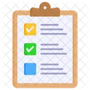 Tarea Control De Calidad Lista De Verificacion Icono