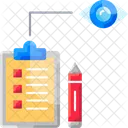 Breve Tarea Lista De Verificacion Icono