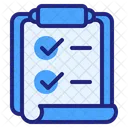 Tarea Lista De Verificacion Trabajo Icono