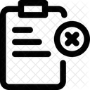 Eliminar Tarea Eliminar Lista De Verificacion Eliminar Lista De Trabajo Icono