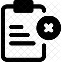 Eliminar Tarea Eliminar Lista De Verificacion Eliminar Lista De Trabajo Icono
