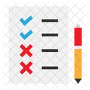 Lista Lista De Verificacao Negocios Ícone