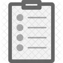 Tarefa Lista De Verificacao Area De Transferencia Ícone