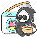 Anjo Da Morte Fantasma Halloween Ícone