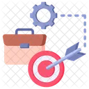 Target Work Briefcase Icon