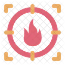 Target Fire Flame Icon