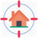 Real Estate Building Target Icon