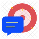 Target Communication Talk Icon