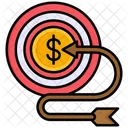 Target Profit Dart Board Icon