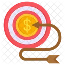 Target Profit Dart Board Icon