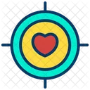 Love Target Love Heart Icon