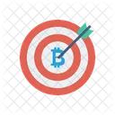 Target Bitcoin Goal Icon
