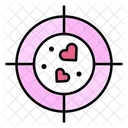 Target Love Heart Icon