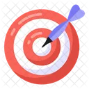 Dartboard Target Shooting Game Icon