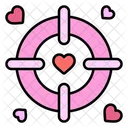 Target Love Heart Icon