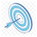 Target Archery Board Dartboard Icon