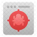 Target Virus Bug Icon