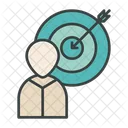 Business Target Strategy Icon