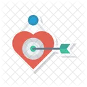 Target Heart Goal Icon