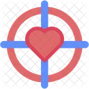 Target Heart Love And Romance Icon