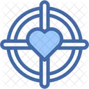 Target Heart Love And Romance Icon