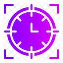 Target Deadline Clock Icon