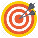 Target Achievement Dartboard Icon