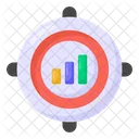 Target Statistics Target Analytics Target Infographics Icon