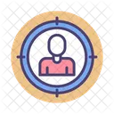 Target Audience Target Employee Target User Icon