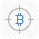 Target Bitcoin Crypto Icon