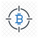 Target Bitcoin Crypto Icon