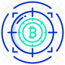 Target Bitcoin Target Crypto Currency Icon