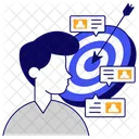 Target Chatting Communication Conversation Icon
