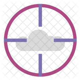 Target cloudd  Icon
