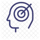 Target Concept Illustration In Profile View  Icon
