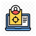 Employee Target Laptop Icon