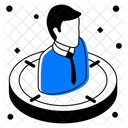 Target Person Target User Target Employee Icon